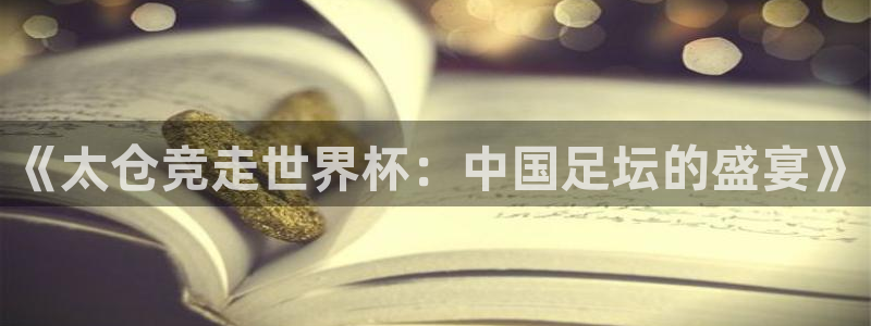 世界杯预选赛欧洲区赛程：《太仓竞走世界杯：中国足坛的盛宴》